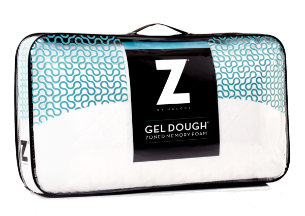 Zoned Gel Infused Dough Memory Foam Pillow - Low Loft Plush