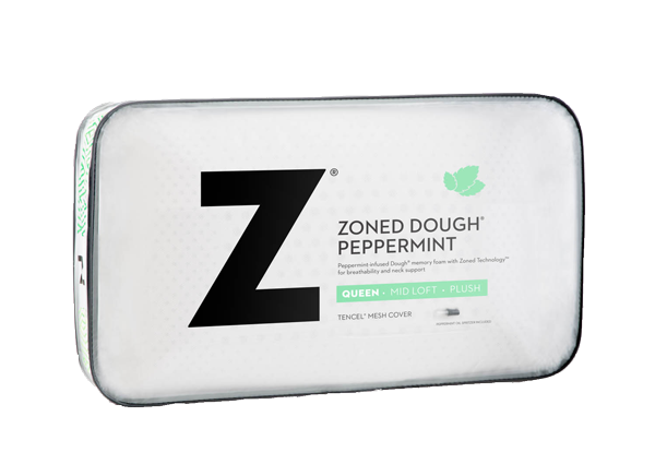Zoned Dough Peppermint Aromatherapy Pillow - Mid Loft Plush