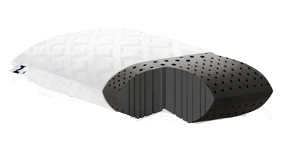 Bamboo/Charcoal Memory Foam Pillow - High Loft Plush