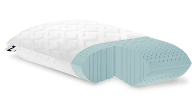 Zoned Gel Infused Dough Memory Foam Pillow - Low Loft Plush